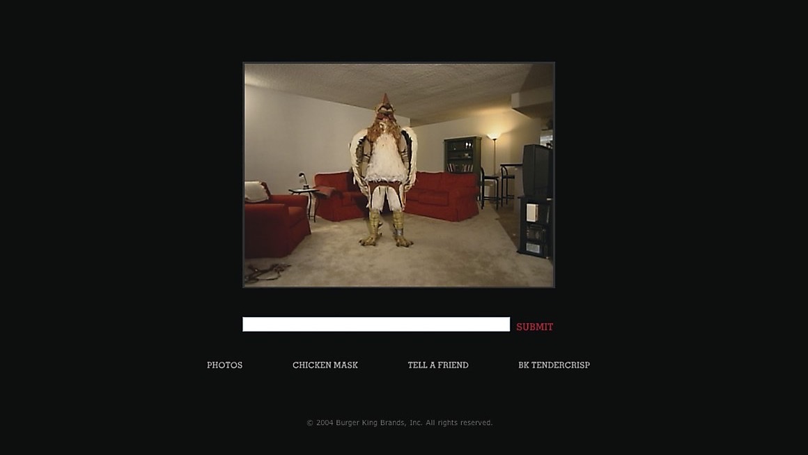 Subservient Chicken — Burger King